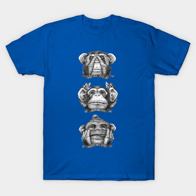 Monkey's Sign of Emotion T-Shirt by UrbanBlazeStudio